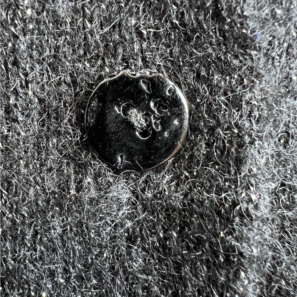 ANINE BING Mason Cardigan black mohair sparkle M - Picture 6 of 14